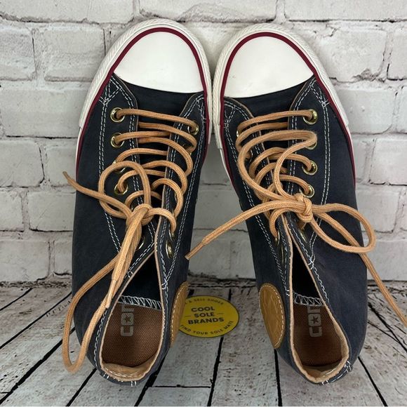 Converse - Women’s 6 Chuck Taylor All Star Lux Hi High Hidden Heel Wedge, gray. - Picture 5 of 9